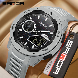 Reloj Digital Luminoso a Prueba de Agua Sanda 6335 con Alarma, Reloj de Pulsera Universal para Correr y Ciclismo - Product Image 3