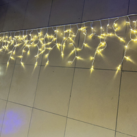 Guirlandes lumineuses blanc chaud IP65, câble en caoutchouc blanc, connectables, pour extérieur, Noël, avant-toits, bâtiments commerciaux, décoration de festival