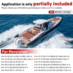 ปั๊มน้ำและเหล็กอลูมิเนียมใหม่ล่าสุดของ46-807151A9สำหรับ mercruiser <span class=keywords><strong>Bravo</strong></span> 96-01 262 305 350 454 502 4.3L 5.0L 5.7L 6.2L 8.2L 7.4L - Product Image 2