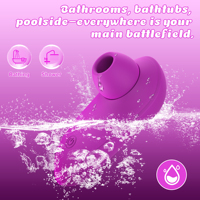 Intelligenter Klitoris-Leckvibrator mit G-Punkt-Stimulation, Zungentechnologie, Saugfunktion, 10 Frequenzen, USB-Aufladbar, IPX7 Wasserdicht, Silikon