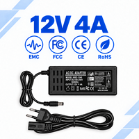 Adaptateur secteur de bureau 12V 4A 48W fiable avec prise EU pour PC tout-en-un et bureau électrique réglable en hauteur - Vente en gros usine