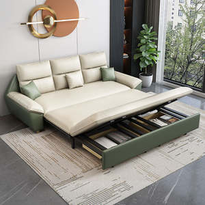 Modern Storage Sofa <strong>Bed</strong> - High-Quality Fabric Pull Out Sofa, Multi-Functional Living Room Furniture for Home &amp; Apartment Set - Product Image 5