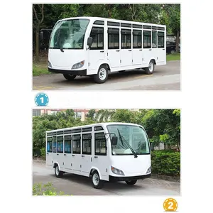 CE Certificato ISO 23 Posti FRP Batteria Elettrica Navetta Mini Auto in vendita Tourist Sightseeing bus
