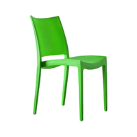 Chaises de salle à manger modernes en plastique PP de haute qualité, avec dossier et sièges confortables, pour la maison, les hôtels familiaux et les restaurants