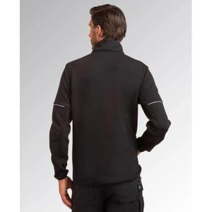 DIADORA UTILITY - 702.180613-80013/M Full-zip scuba <b>sweatshirt</b> with stand-up collar Black - EAN 8053607497201 <b>WORK</b> HOODIES - Product Image 3