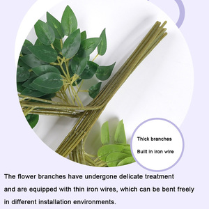 Commercio all'ingrosso Multi colore finta ghirlanda pianta viti di seta fiori artificiali appesi glicine per la decorazione di nozze della parete di casa - Product Image 5