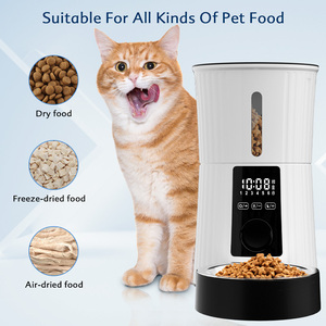 Distributore Automatico di Cibo per Animali Domestici Certificato Jam Free 4L, Doppia Alimentazione di Backup, Ciotola in Acciaio Inox Resistente all'Umidità, Alimentatore Intelligente Temporizzato per Gatti - Product Image 1
