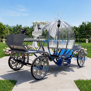 Chariot de balade électrique sans chevaux, style citrouille Cendrillon, chariot de mariage, chariot à bonbons, à vendre - Product Image 4