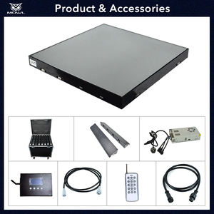 Pista de Baile LED Inalámbrica con Estrellas Blancas y Negras para Bodas - Product Image 2