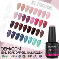 RONIKI Gel Polish UV LED en Gros pour Nail Art – Gel Transparent Effet Fleur Épanouieuse pour Marbre, Fleurs et Aquarelle – Sans TPO
