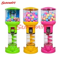 Vente en gros usine SUNWAYT SW-AD3 Mini distributeur de balles en plastique à monnayeur, machine à capsules, interface anglaise, pour intérieur