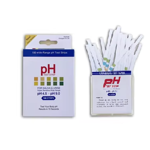 Kit de bandelettes de <span class=keywords><strong>test</strong></span> de <span class=keywords><strong>pH</strong></span> manuel Vansful 4,5-9,0/0-14 Gamme <span class=keywords><strong>Test</strong></span> d'<span class=keywords><strong>urine</strong></span> et d'eau Certifié CE Garantie de 2 ans Facile à utiliser - Product Image 1