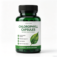 Capsules d'extrait de plante de chlorophylle, complément alimentaire de bien-être certifié par le laboratoire, 60 capsules, personnalisable