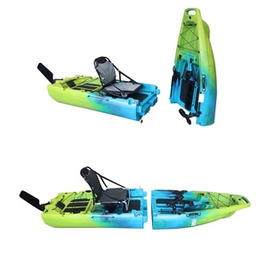 Kayak/canoë à pédales Viking, nouveau design, 9,5 pieds, en HDPE modulaire, pour 1 personne, avec ailerons de propulsion, détachable et pliable, avec moteur. - Product Image 1
