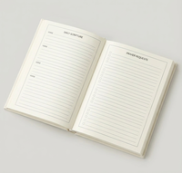 Carnet de prière LABON personnalisé en cuir PU A5, couverture rigide, avec dorure à chaud, carnet chrétien pour l'étude biblique, cadeau de foi pour femme
