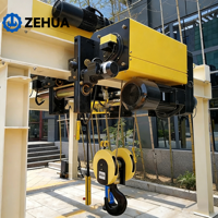 Çin Fabrikası Yeni Yüksek Kaliteli Alüminyum Alaşımlı Tel Halatlı Düşük Tavanlı Elektrikli Vinç 5 Ton Avrupa Tasarımı Perakende Satış İçin