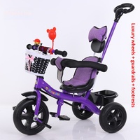 Tricycle pour enfants de 15 ans ; Vélo bébé ; Poussette pour nourrissons ; Voiture à pousser grande taille - Modèle 007 en tube de fer - Vente en gros