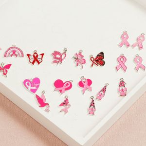 Dijes <span class=keywords><strong>de</strong></span> Listón Rosa para la Concientización sobre el Cáncer <span class=keywords><strong>de</strong></span> <span class=keywords><strong>Mama</strong></span> - Joyería Dove Hope Care para Fabricación <span class=keywords><strong>de</strong></span> Joyas al por Mayor - Product Image 3