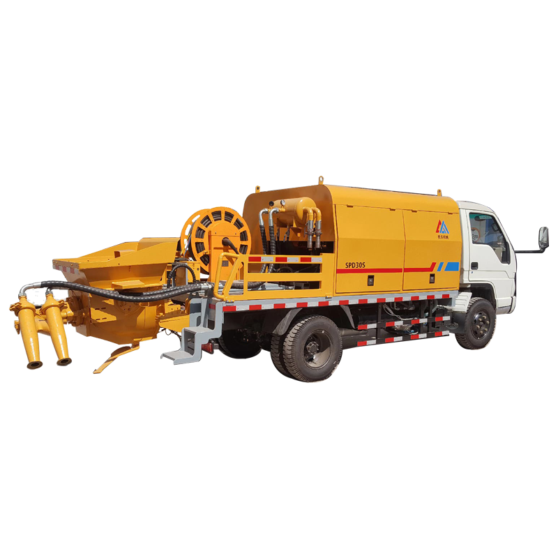 Machine à jet humide à double buse montée sur camion à vendre