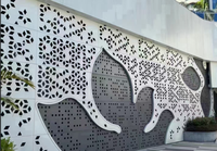 Panneau mural en aluminium perforé décoratif moderne pour la décoration extérieure et intérieure des villas et des centres commerciaux