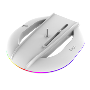 Soporte vertical RGB con almohadilla antideslizante Base <span class=keywords><strong>LED</strong></span> Soporte para juegos Estable para disco de consola delgada PS5 y dígitos - Product Image 2
