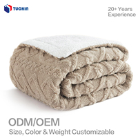 Vente directe usine ODM – Couvertures de lit en polaire Sherpa douces, confortables et chaudes, couvertures de luxe en gros