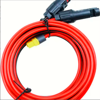 Connecteur de ligne de connexion de panneau photovoltaïque XT60 femelle, câble d'extension solaire en cuivre pur, cordon d'alimentation mobile 1m 30A