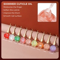 JTING Nouvelle Arrivée Huile à Cuticules Scintillante 9 Couleurs, Boîte Extérieure Personnalisée, Sans TPO, Sans HEMA, OEM ODM, Huile à Cuticules Cadeau pour Ongles