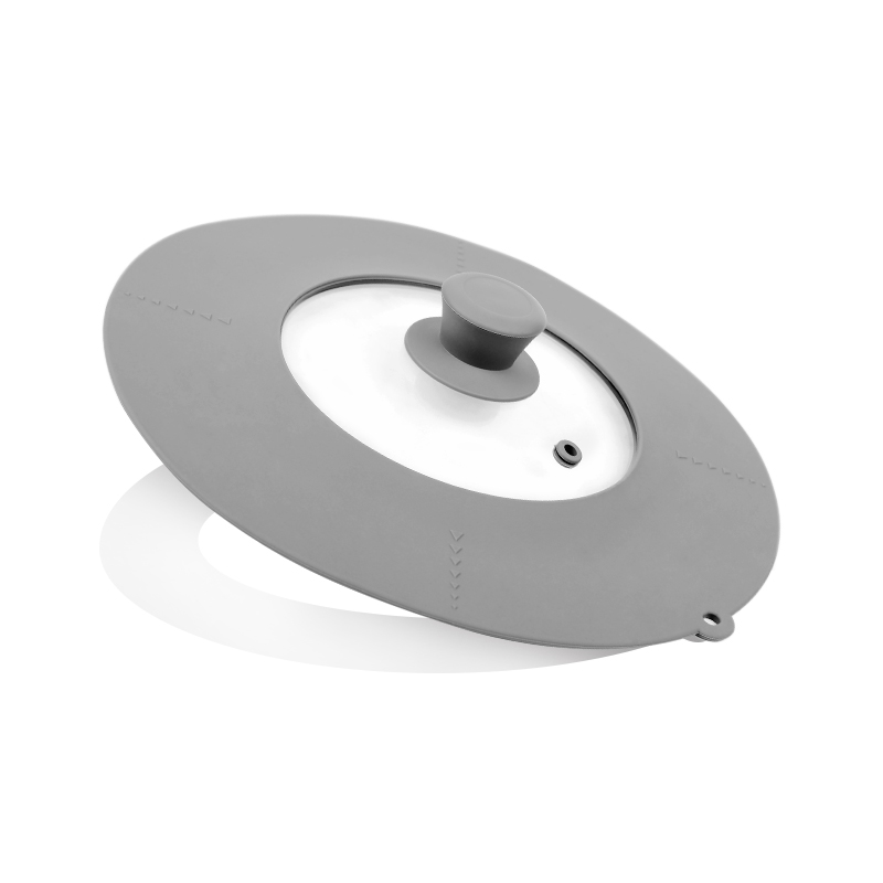 DTK кухонная крышка из закаленного стекла с силиконовым ободом, универсальная крышка для сковороды, крышка для сковороды