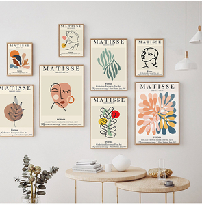 <span class=keywords><strong>Pinturas</strong></span> de arte de pared para decoración del hogar, póster de combinación minimalista, estilo nórdico, de la famosa artista Henry <span class=keywords><strong>Matisse</strong></span>, gran oferta - Product Image 2