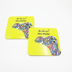 แผ่นรองแ<span class=keywords><strong>ก</strong></span>้วอะคริลิคสีเหลือง รูปทรงตามสั่ง ตกแต่งลายอูฐ แผ่นรองแ<span class=keywords><strong>ก</strong></span>้วทรงกลม พิมพ์ลายด้วย UV สำหรับแก้วเครื่องดื่มอะคริลิค - Product Image 6