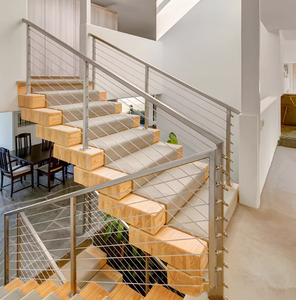 Barandilla de Acero Inoxidable para Escaleras, Autoinstalable, Montada en el Suelo, Moderna, para Exteriores, con 3 Años de Garantía - Product Image 5