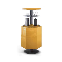 Mini-bar de luxe moderne avec élévateur, design créatif et élégant, pour projets de villas et de manoirs