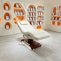 Table de massage électrique chauffante de luxe à commande monoposte pour spa et salon, idéale pour esthéticiennes, soins du visage et extensions de cils