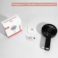 Ventilateur portable pliable de 6 pouces, 5 vitesses, écran LED, angle réglable, clip autobloquant, pour la maison, le camping-car, l'extérieur, et à porter