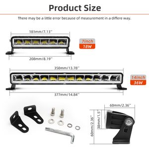 Manufacturer <strong>Small</strong> Size High Brightness IP68 Barra Led 24V 12V 7'' 14 Inch Truck Off Road 4x4 Car Grille Led <strong>Light</strong> <strong>Bar</strong> - Product Image 6
