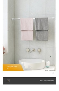 Không có khoan mở rộng thanh rèm thiết kế đơn giản mộc mạc trang trí nhà Phụ kiện cho phòng ngủ nhà bếp treo sắt nhôm thép - Product Image 5