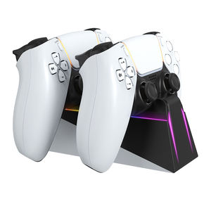 Base de Carga Rápida Dual RGB para Controles de <span class=keywords><strong>PS5</strong></span>, Soporte de Carga por Contacto, Portátil - Product Image 4