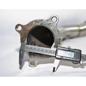 Downpipe Kiri 3 inci, Baja Anti Karat 304, Ketebalan 1,5mm, Poles Cermin untuk Audi A4 <span class=keywords><strong>B8</strong></span> 2009-2011 A4 2010-2011 - Product Image 5