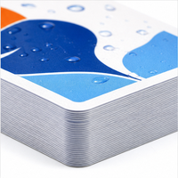 Cartes à jouer personnalisées en PVC imperméable pour la plage – Jeu de poker en plastique personnalisé pour les voyages, le bord de piscine et les cadeaux promotionnels