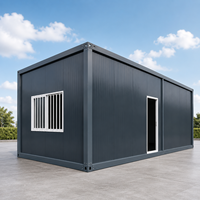 Maison préfabriquée modulaire PGM 9m x 4m x 3m, maison conteneur à ossature acier portable pour bureau de chantier, stockage et logement temporaire