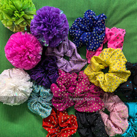 Chouchous en strass violet néon, couleurs personnalisées, accessoires capillaires de gymnastique pour la cheerleading