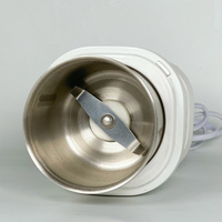 Moulin à café électrique automatique 65g, lames en acier inoxydable, boîtier en plastique, pour usage domestique, facile à utiliser, mini moulin à épices