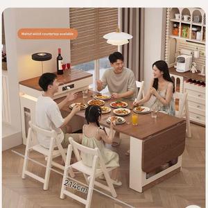 <span class=keywords><strong>เก้าอี้</strong></span>รับประทานอาหารทันสมัยและโต๊ะกลางแบบรวมในตัว ขยาย<span class=keywords><strong>ได้</strong></span> เหมาะสำหรับห้องรับประทานอาหารที่บ้าน - Product Image 1