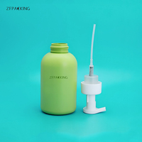 Botol Pompa Pembersih Wajah Busa Plastik PET Silinder 500ML Warna Sesuai Pesanan