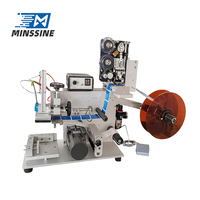 Machine d'étiquetage semi-automatique à grande vitesse, système électrique motorisé pour les boissons, les produits chimiques, le métal/le verre/le bois, AC 220V