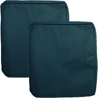 Housse de coussin de canapé d'extérieur amovible et lavable en mousse bleu marine antidérapante et imperméable pour remplacement de coussins de patio en rotin