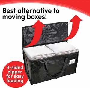 PP Woven Packaging Bags Durable Moving Bags With Handles <b>Storage</b> Packing Bags - Product Image 3