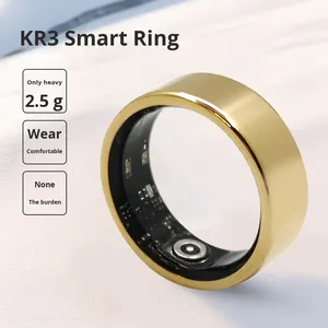 Nouvelle bague connectée KR3 2026 pour femmes et hommes, moniteur de fréquence cardiaque, de variabilité de la fréquence cardiaque (VFC) et de sommeil, étanche IP68, bague connectée fine, tracker d'activité physique, cadeau - Product Image 3