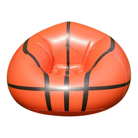 Canapé gonflable en PVC écologique pliable en forme de ballon de football imperméable pour le camping en plein air